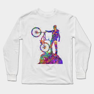 Downhill mountain bike Long Sleeve T-Shirt